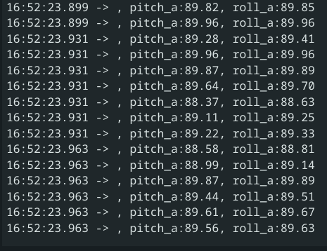 90 in both pitch and roll