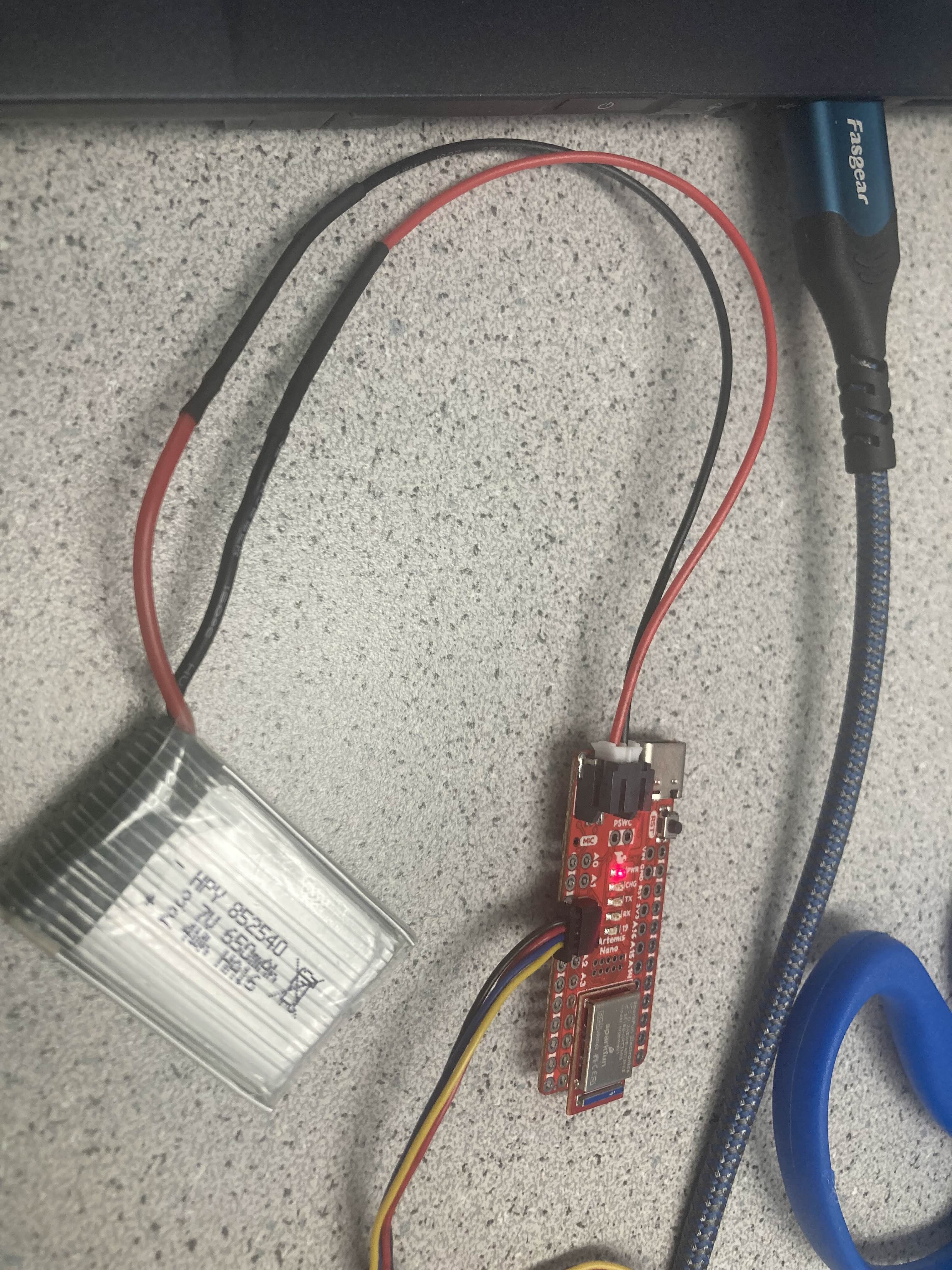 Artemis Running on Battery Power