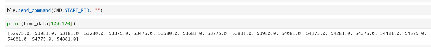 timing data